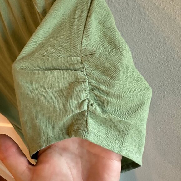 NWT Madewell Leedra Button-Front Midi Dress in Gatehouse Green Size 8 - Picture 5 of 9